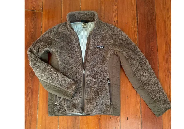 Patagonia Women’s Synchilla Fleece Jacket Brown Sherpa Full Zip Size M Vintage - Image 6