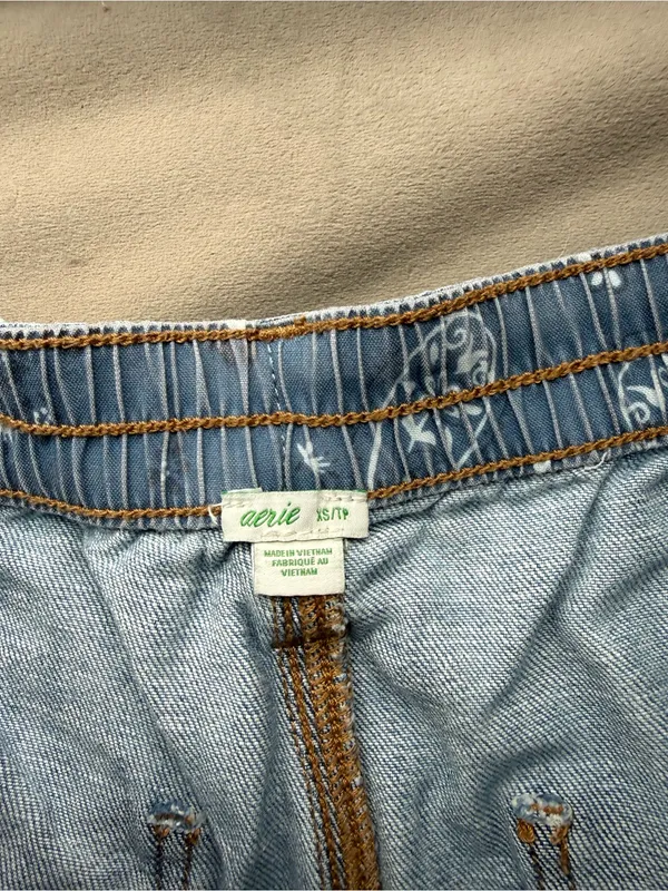 Aerie soft denim shorts - Image 2