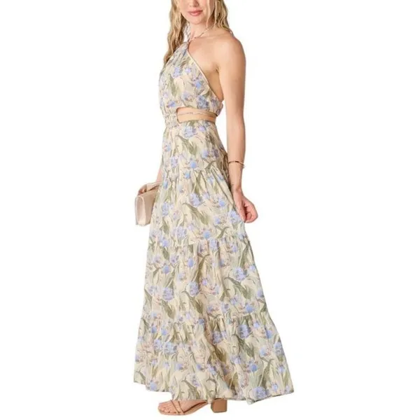Nordstrom NWT Madi Floral A-Line Maxi Dress Medium - Image 3