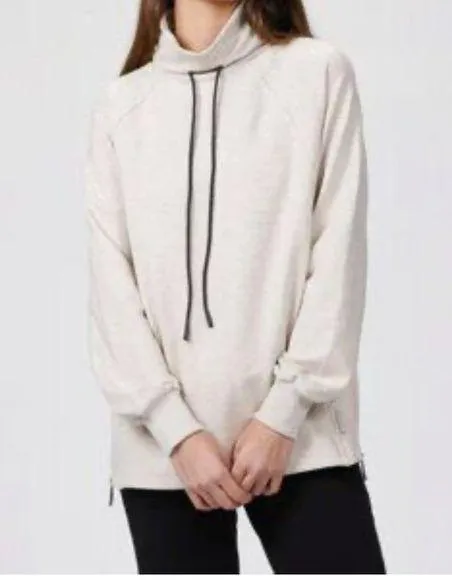 Varley pullover mock neck drawstring sweatshirt with kangaroo pocket - Image 2
