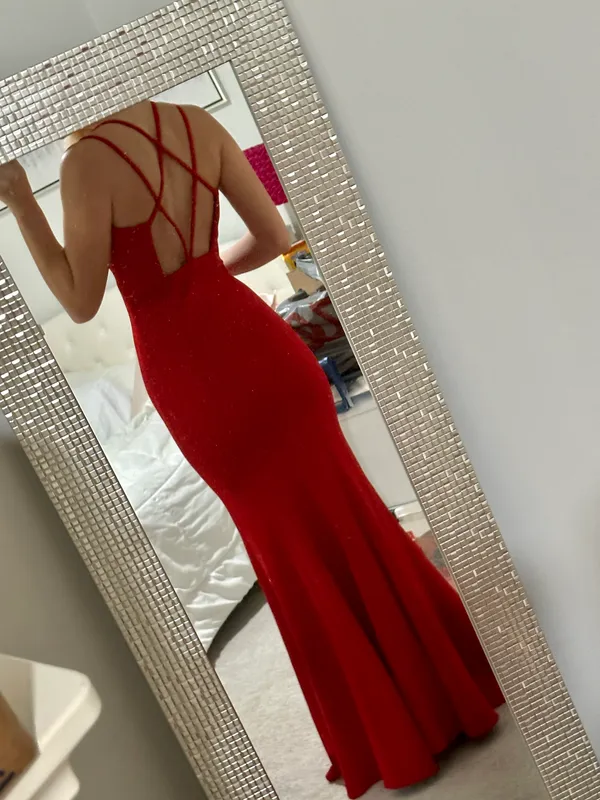 Red Dress Formal Dress - Image 5