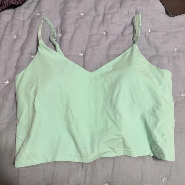 Lululemon Align Cropped Cami Tank Top Sea Mist Green - Image 3