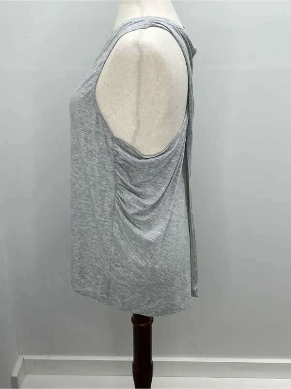 Victoria's Secret Angel Tank Top Womens Medium Gray Sleeveless Open Back Twisted - Image 3