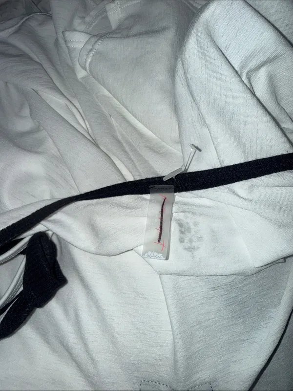 NWOT Free People Batter Up Tank Built In Bra Sweat Wicking White Black Medium - Image 7