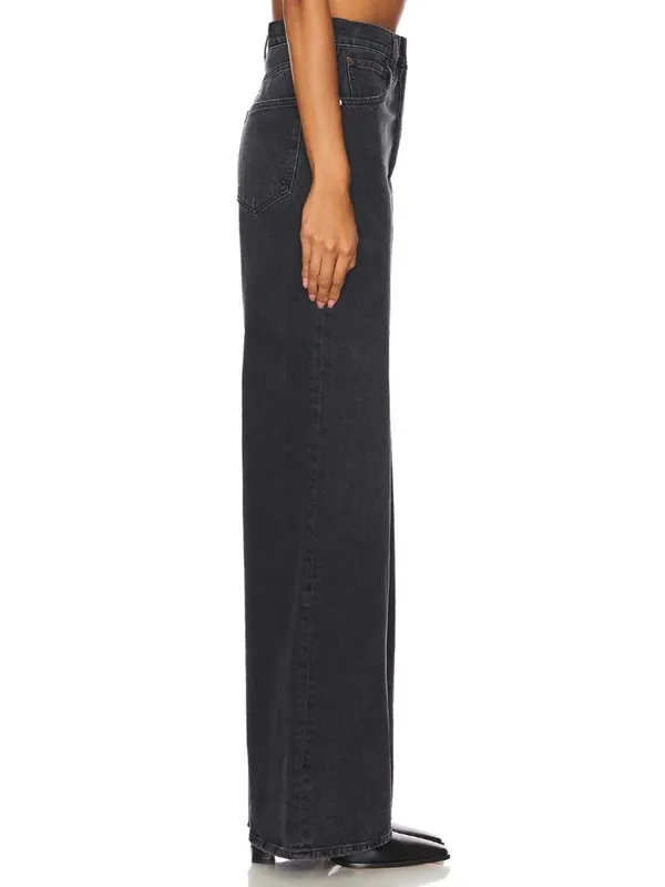 NWT AGOLDE Dame in Hitch High Rise Wide Leg Relaxed Rigid Denim Jeans 25 - Image 13