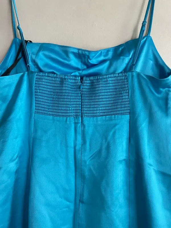 Retrofete Janessa Mini Dress Aqua Blue - Image 13