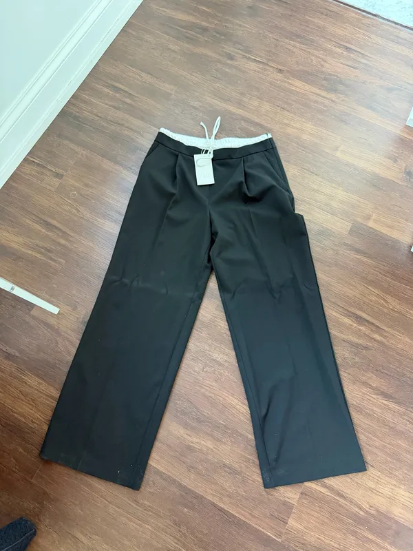 Zara Women’s Double Waist Wide Leg Pants - Image 2