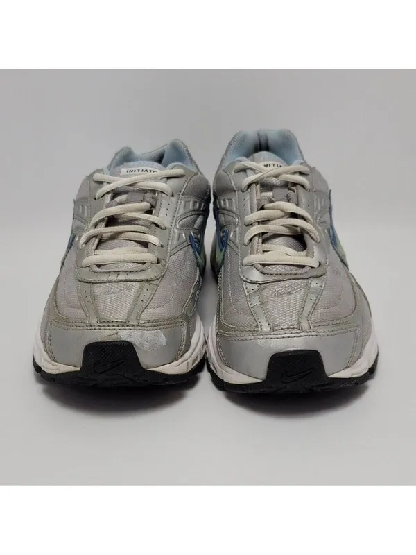 Nike Womens Gray White Initiator 394053-001 Lace Up Mid Athletic Shoes Size 8.5 - Image 5