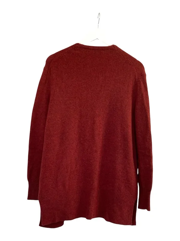 Madewell Cozy Cardigan Open-Front Rust Sweater Oversized Size XS NWT - Image 4