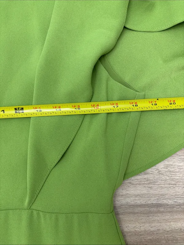 Pomander Place Leah Pistachio Green Cape Sleeve Midi Dress Women Size 6 #B1700 - Image 7