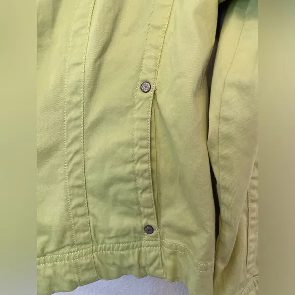 Vintage Tria Y2K Women's Light Green Cotton Jacket Size‎ M - Image 8