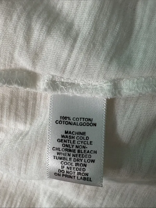 LOFT White Button-Down Shirt with Blue Chambray Trim - Image 13