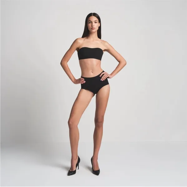 SKIMS NAKED BANDEAU BRA IN‎ ONYX strapless NWT size 3X - Image 8