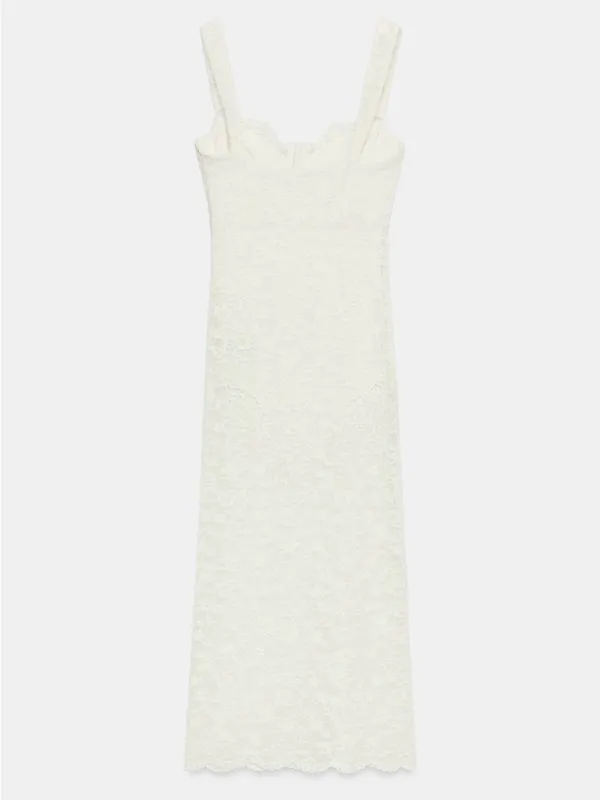 NWT ZARA LACE MIDI DRESS SIZE S - Image 10