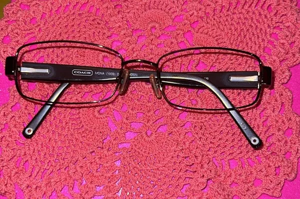Coach Mona 1008 Dark Brown 51-17-135 Eyeglasses Frame and Case - Image 12