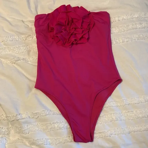 Zara NWT Maxi Flower Swimsuit - Image 6
