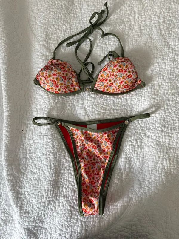 Strawberry Milk Mob Bikini set Green - Image 2
