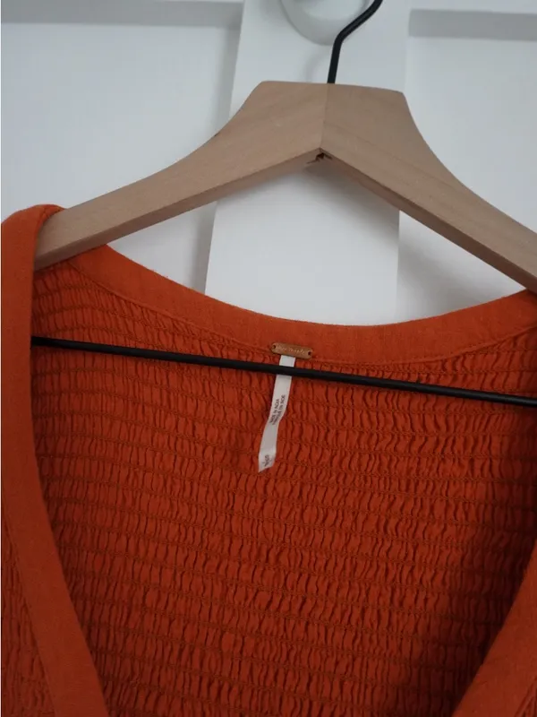 Free People Perfect Solution Boho Maxi Dress Orange - Image 3