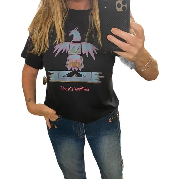 Vintage HEF-T Bullhead City AZ. Aztec Thunderbird T-Shirt Size Large Unisex - Image 3