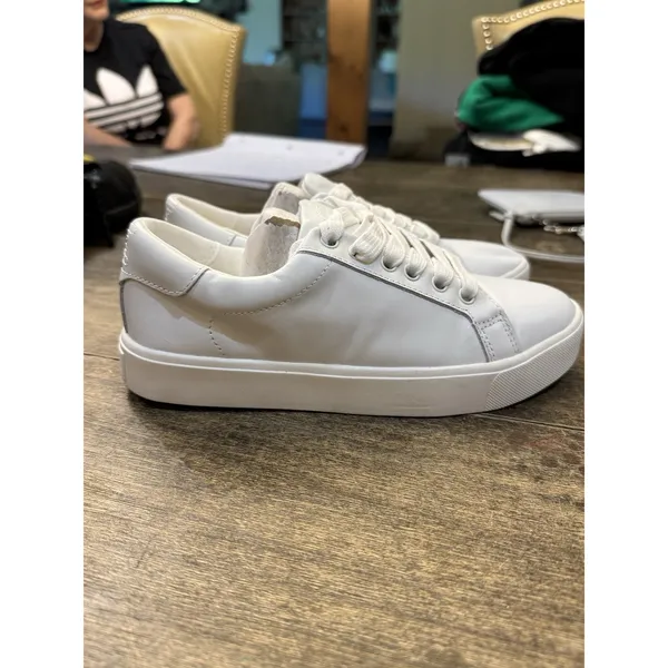Sam Edelman Ethyl Bright White Sneakers NEW SIZE 5.5 Tennis Shoes Leather - Image 4