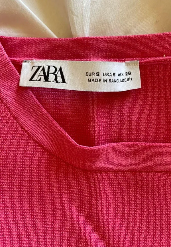 ZARA Hot Pink Crop Top - Image 3