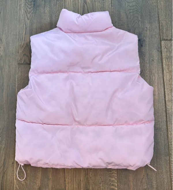 Light Pink Puffer Vest - Image 3