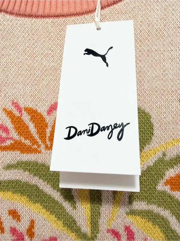PUMA X Dani Dazey‎ Floral Sweater Medium New - Image 9