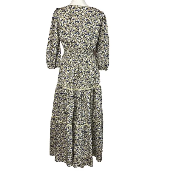 Baltic Born Fall Print Midi/Maxi Camel Floral‎ Womens Size Small Romantic Flowy - Image 6