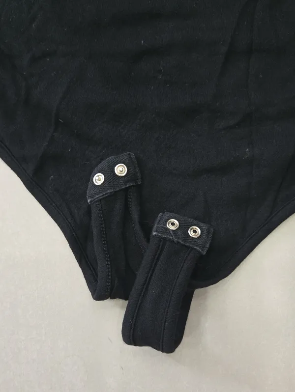Naked Wardrobe Black One-Shoulder Bodysuit Size S - Image 4