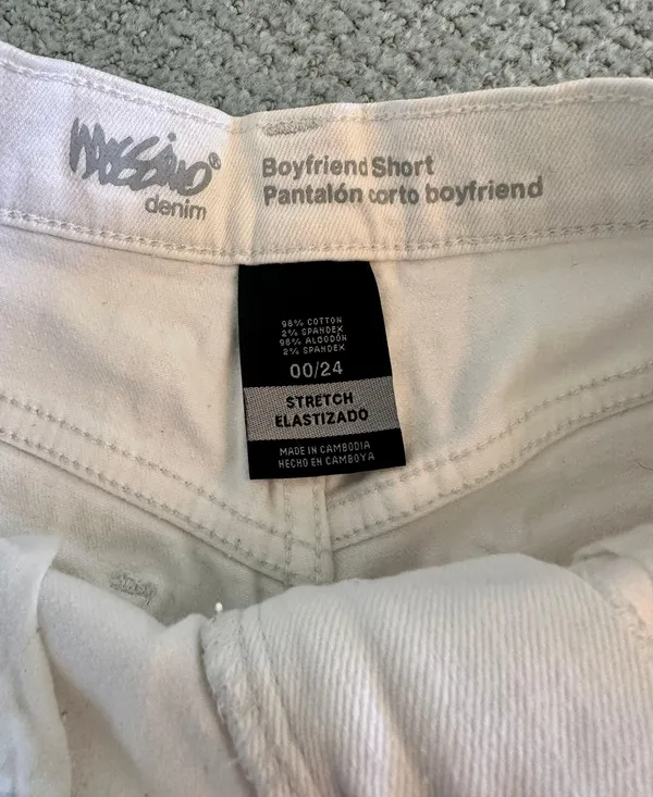 Mossimo White Denim Boyfriend Shorts - Image 4