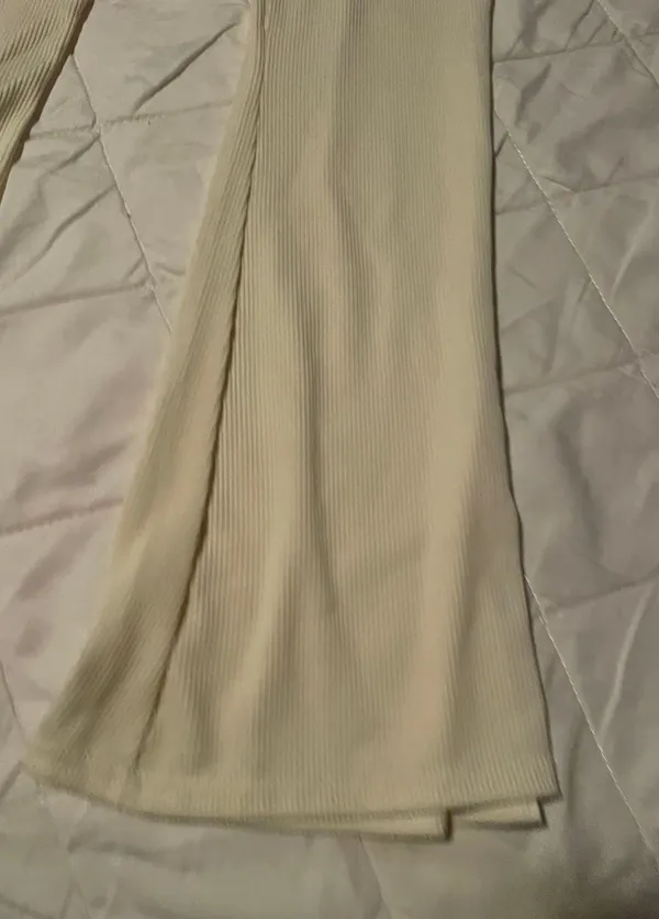Size 3/4 Cream Colored Yoga Pants - Image 2