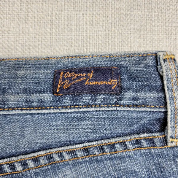 Citizens of Humanity Womens Jeans Sz 27 Blue Kelly 001 Low Waist Bootcut Stretch - Image 14