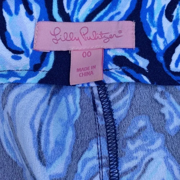 Lilly Pulitzer Navy Seashell Kailen Short Shorts With‎ Pockets - Image 4
