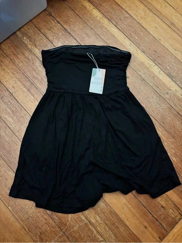 Strapless Black Romper - Image 2