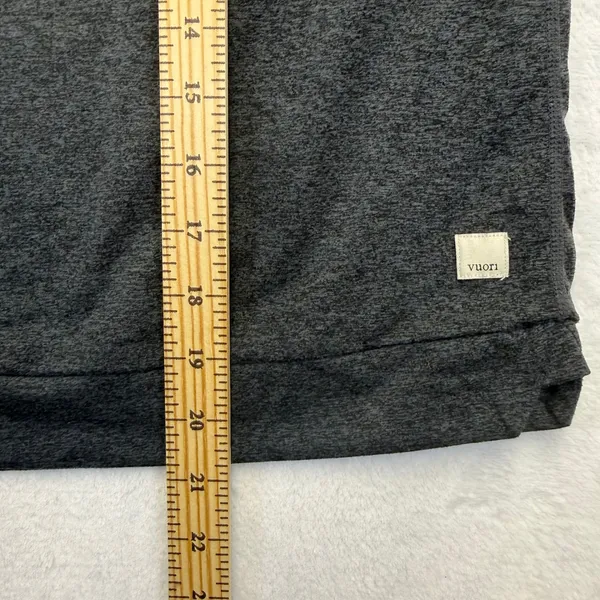 Vuori Halo Essential Hoodie VW226 Charcoal Heather Gray Womens XL Activewear - Image 6