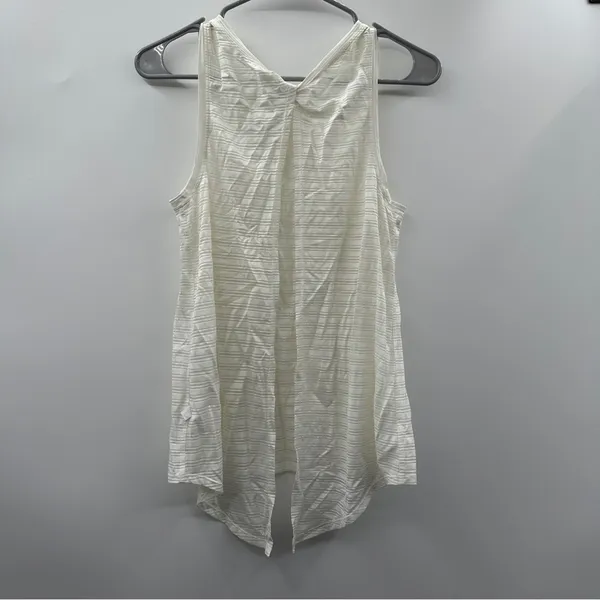 Lululemon Meet Halfway Tie‎ Tank *Striped in White Size S - Image 6
