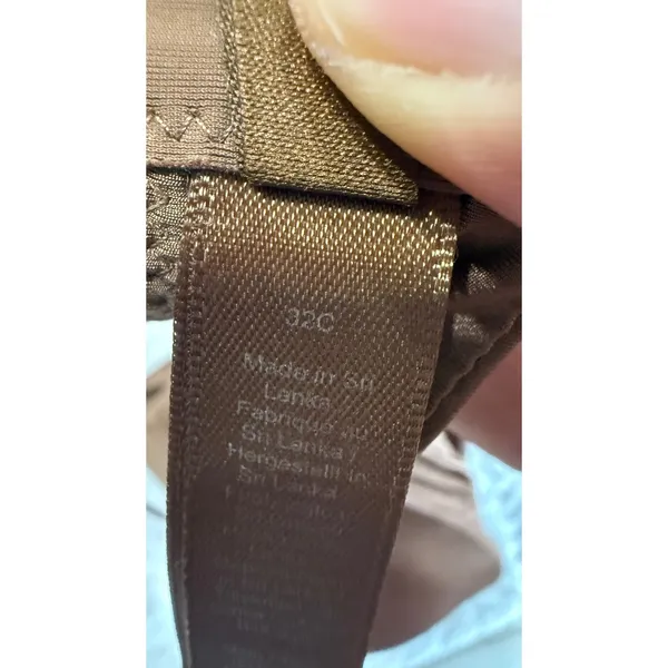 Skims Fits Everybody T-Shirt Bra 32C Cocoa Brown Underwire Padded 4414 - Image 7