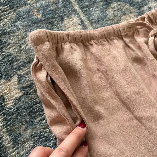 NWT Double Zero Breezy Linen Blend Slip On Skirt Size Large - Image 3