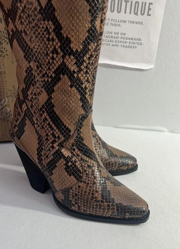 Free People Collection Leni Tall #Western Boot casual #outdoorsy #comfy #winter fall #edgy - Image 6