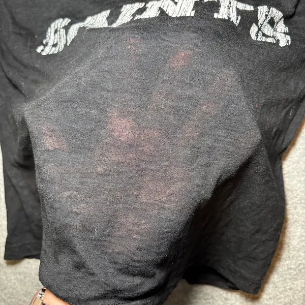 NFL TEAM APPAREL Women L Black Graphic Tee - Image 4