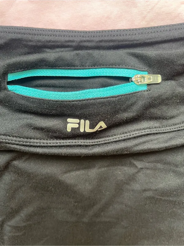 Fila Black Skort with Teal Triangle Accents - Image 5