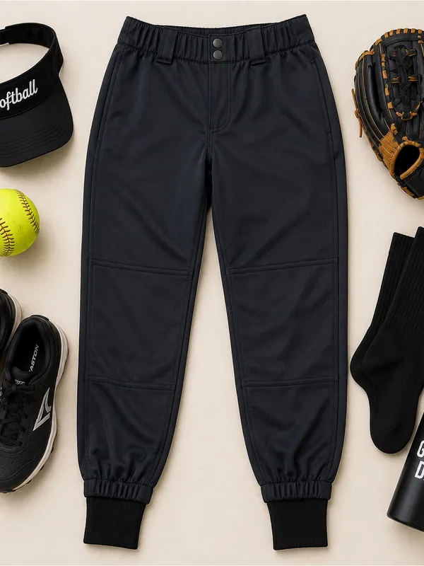 RIP-IT Pressure Waves Diamonds Black Softball Pants Women’s Small Jogger Uniform - Image 6