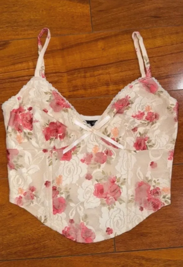Floral Corset Tank Top Windsor - Image 2