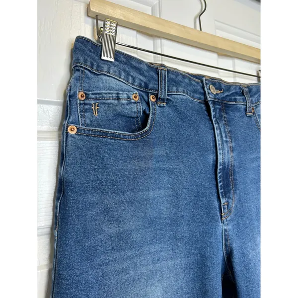 Frye Straight Leg Jeans Womens 10/30 Blue Excellent Medium Wash Stretch Denim - Image 2