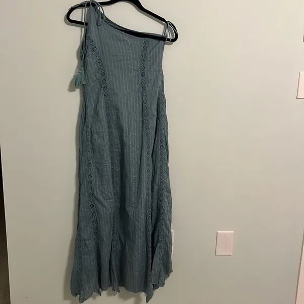 Free People Cotton Lace One Shoulder Long Dress Size XS NWOT - Image 7