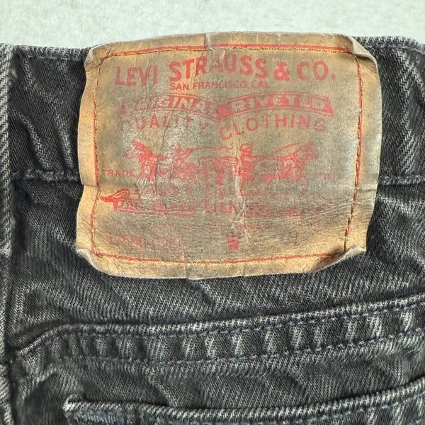 Levis Relaxed‎ Fit Jeans 9M Black Tapered High Rise Made In USA Vintage - Image 8