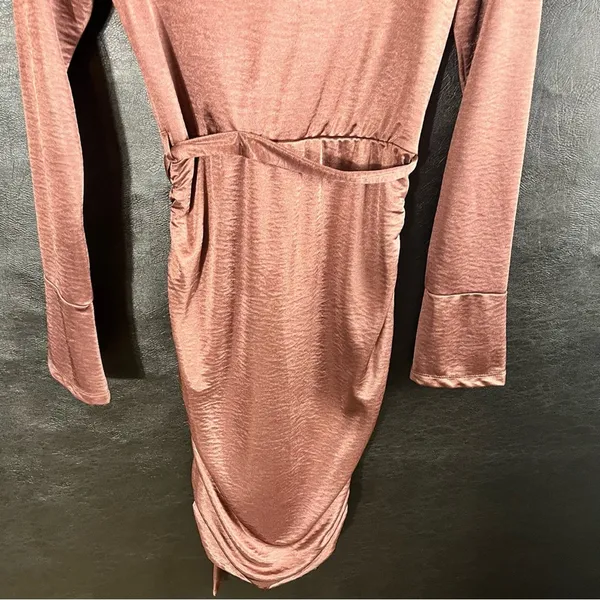 Luana Brown‎ Jersey Ruched Dress Size XS - Image 10
