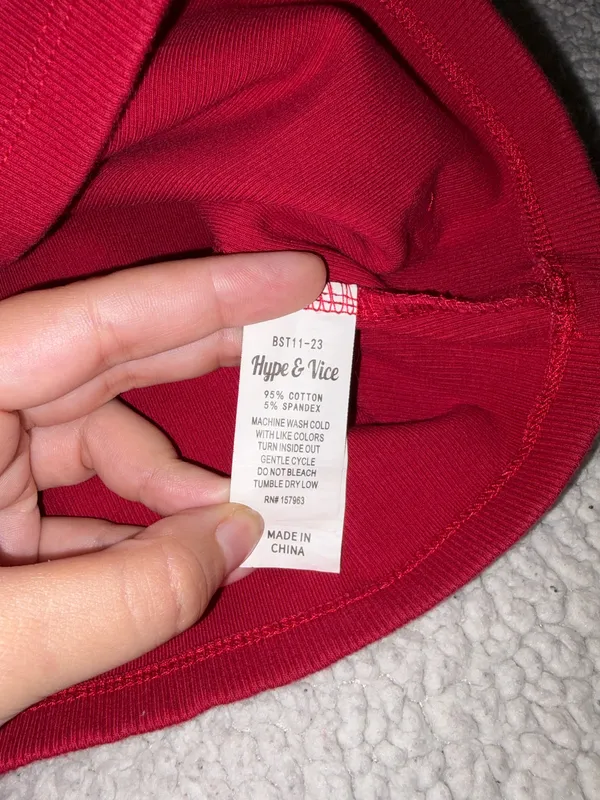 Hype & Vice Indiana Hoosiers One Shoulder Crop Tank - Image 5