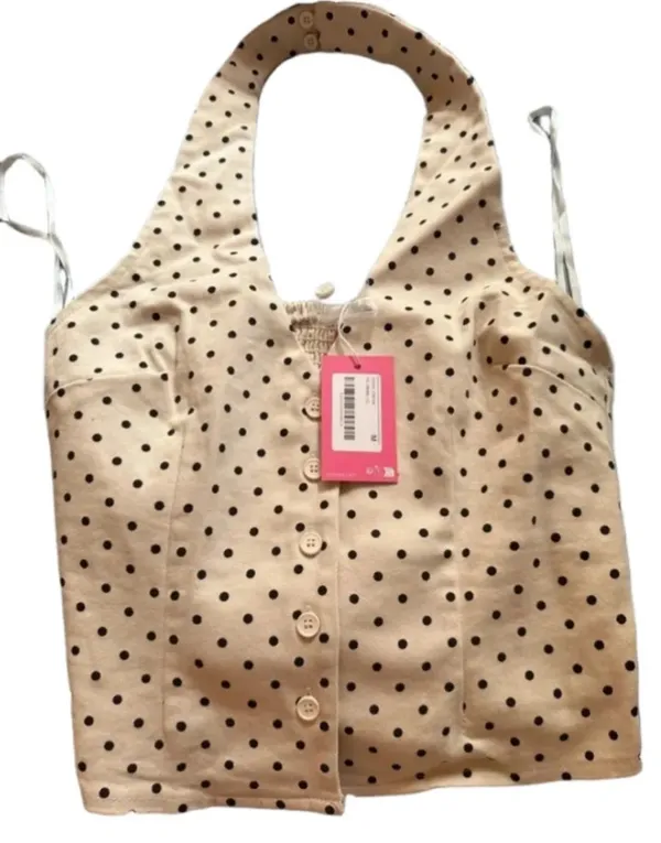 Twyla Polka Dot Halter Top M  - Image 2