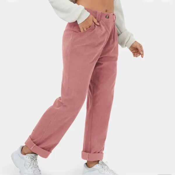 Halara Rose Pink Corduroy Pants - Image 3